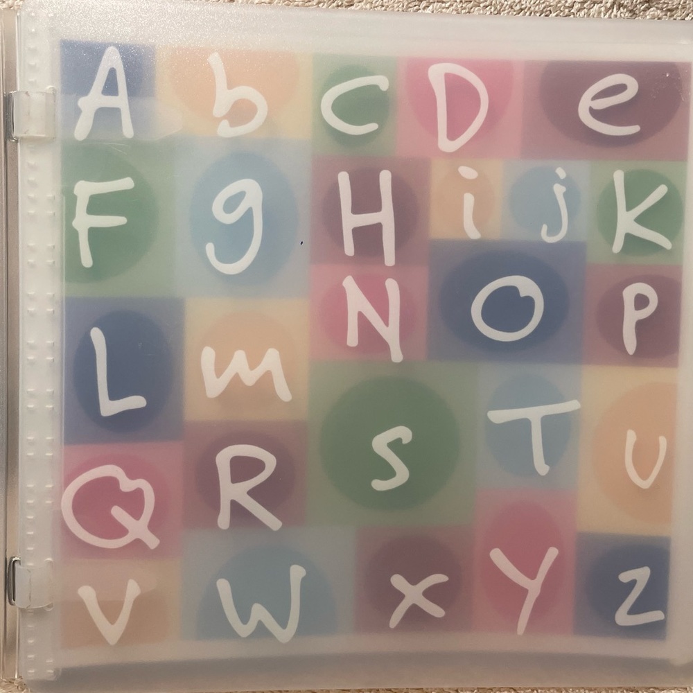 Creative Memories 7x7 ABC  album  and page protectors